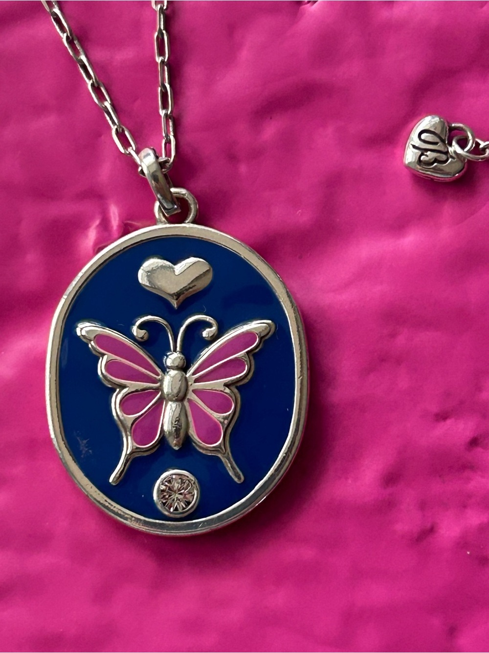 Brighton Simply Charming Butterfly Reversible Pendant necklace